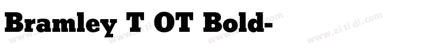 Bramley T OT Bold字体转换